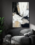 Multicolor Contemporary Textured Abstract Canvas Art For Sophisticated Interiors - Artwallpainting