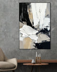 Multicolor Contemporary Textured Abstract Canvas Art For Sophisticated Interiors - Artwallpainting