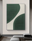 Multicolor Curved Harmony Minimalist Textured Abstract Art - Artwallpainting