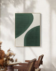 Multicolor Curved Harmony Minimalist Textured Abstract Art - Artwallpainting