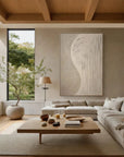 Multicolor Curved Lines Neutral Canvas - Artwallpainting