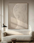 Multicolor Curved Lines Neutral Canvas - Artwallpainting
