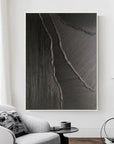Multicolor Dark Rift Abstract Textured Canvas - Artwallpainting