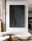 Multicolor Dark Rift Abstract Textured Canvas - Artwallpainting