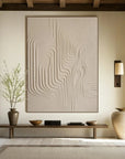Multicolor Desert Flow Textured Canvas - Artwallpainting
