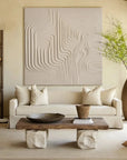 Multicolor Desert Flow Textured Canvas - Artwallpainting