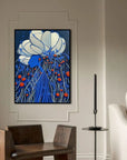 Multicolor Dream In Bloom-Surrealist Abstract Floral Texture Oil Painting Wall Art - Artwallpainting