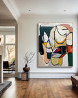 Multicolor Dynamic Rhythm - Modern Abstract Line And Color Block Oil Painting - Artwallpainting