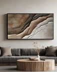 Multicolor Earth Layers Textured Depth - Artwallpainting