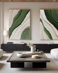 Multicolor Earth S Essence Abstract Art Set Of 2 - Artwallpainting