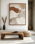 Multicolor Earthen Harmony-Modern Minimalist Wabi-Sabi Style Abstract Wall Art - Artwallpainting