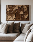 Multicolor Earthen Mosaic-Geometric Abstract Wall Art Featuring Earth Mosaic - Artwallpainting