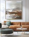 Multicolor Earthen Symphony-Indoor Or Living Room Warm Brown Natural Abstract Wall Art - Artwallpainting
