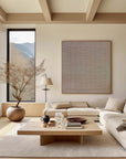 Multicolor Earthy Grid Textured Canvas - Artwallpainting