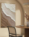 Multicolor Earthy Textured Abstract Wall Art - Artwallpainting