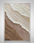 Multicolor Earthy Textured Abstract Wall Art - Artwallpainting