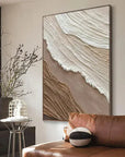 Multicolor Earthy Textured Abstract Wall Art - Artwallpainting