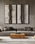 Multicolor Ebb And Flow Vertical Canvas - Artwallpainting