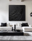 Multicolor Ebony Flow Textured Canvas Art - Artwallpainting