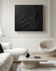 Multicolor Ebony Flow Textured Canvas Art - Artwallpainting