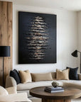 Multicolor Echoes Of Depth-Modern Minimalist Space Focus Abstract Wall Art - Artwallpainting