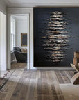 Multicolor Echoes Of Depth-Modern Minimalist Space Focus Abstract Wall Art - Artwallpainting
