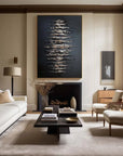 Multicolor Echoes Of Depth-Modern Minimalist Space Focus Abstract Wall Art - Artwallpainting