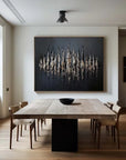 Multicolor Echoes Of Depth-Modern Minimalist Space Focus Abstract Wall Art - Artwallpainting