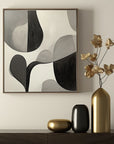 Multicolor Echoes Of Silence - Minimalist Abstract Canvas Art - Artwallpainting