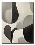 Multicolor Echoes Of Silence - Minimalist Abstract Canvas Art - Artwallpainting