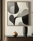Multicolor Echoes Of Silence - Minimalist Abstract Canvas Art - Artwallpainting
