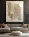 Multicolor Echoes Of Structure - Textured Canvas - Artwallpainting