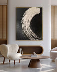 Multicolor Eclipse Flow Abstract Textured Canvas Art - Artwallpainting