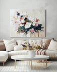 Multicolor Elegant Bloom Textured Canvas - Artwallpainting