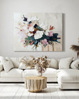 Multicolor Elegant Bloom Textured Canvas - Artwallpainting