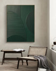 Multicolor Emerald Balance Textured Abstract Geometric Wall Art - Artwallpainting