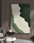 Multicolor Emerald Edge Textured Layers - Artwallpainting