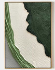 Multicolor Emerald Edge Textured Layers - Artwallpainting