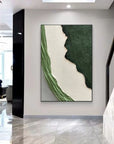 Multicolor Emerald Edge Textured Layers - Artwallpainting