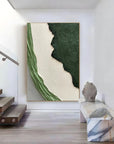 Multicolor Emerald Edge Textured Layers - Artwallpainting