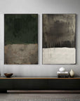 Multicolor Emerald Mist Dual Canvas Set Of 2 - Artwallpainting