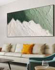 Multicolor Emerald Peaks - Abstract Textured Canvas Art - Artwallpainting