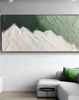 Multicolor Emerald Peaks - Abstract Textured Canvas Art - Artwallpainting