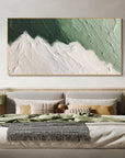 Multicolor Emerald Peaks - Abstract Textured Canvas Art - Artwallpainting