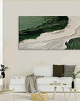 Multicolor Emerald Shoreline Canvas Art - Artwallpainting