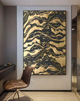 Multicolor Erosion Luxe Abstract Canvas Painting For Home Decoration - Artwallpainting