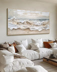 Multicolor Eternal Waves-Modern Minimalist Ocean Texture Wall Art - Artwallpainting