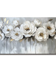 Multicolor Ethereal Blossoms-Modern Hand-Painted Rose Textured Wall Art - Artwallpainting