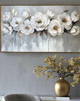 Multicolor Ethereal Blossoms-Modern Hand-Painted Rose Textured Wall Art - Artwallpainting