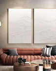 Multicolor Ethereal Peaks Diptych Set Of 2 - Artwallpainting